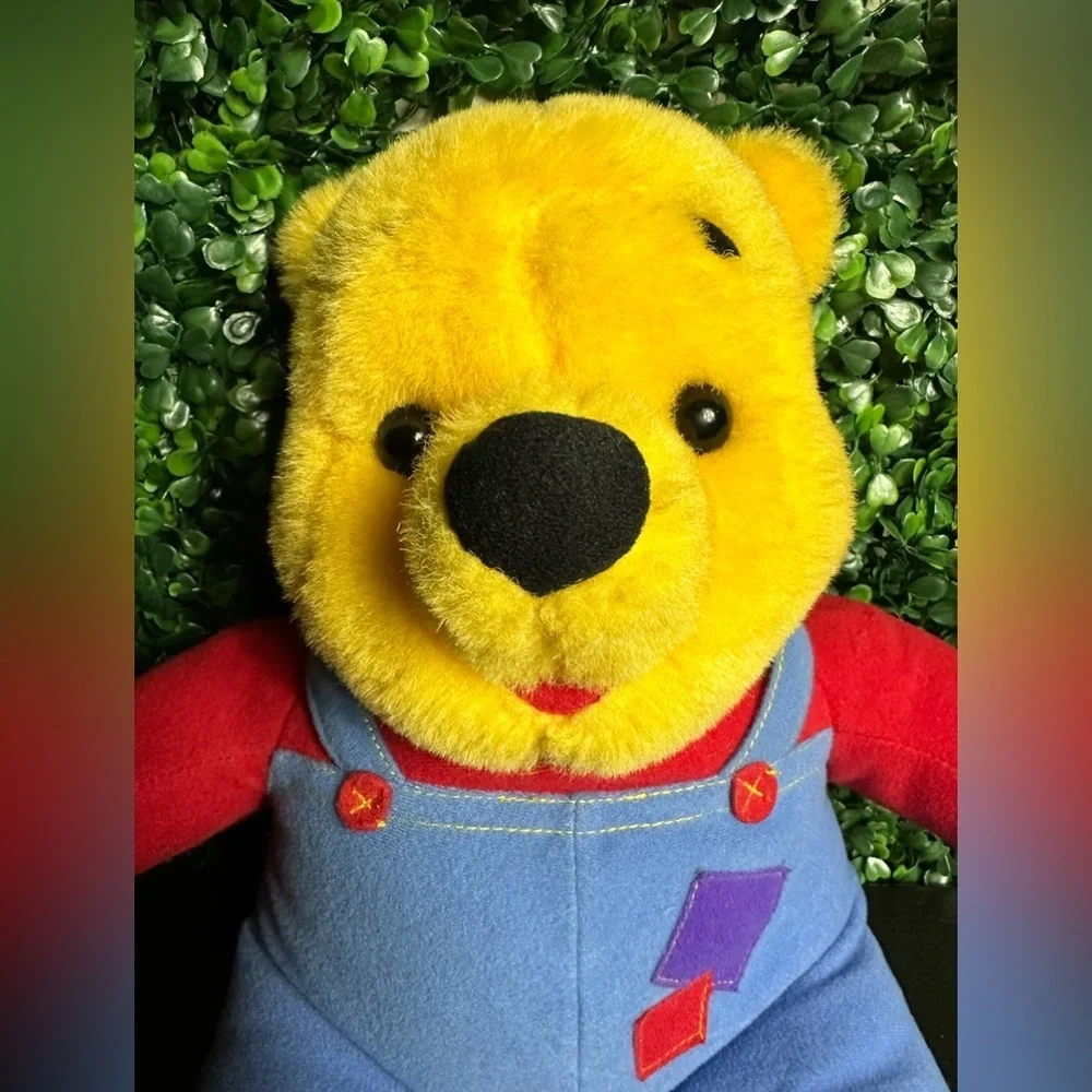 Vintage 1997 Mattel Disney Hug N Wiggle Giggle 12" Winnie The Pooh Talking plush - Picture 3 of 5